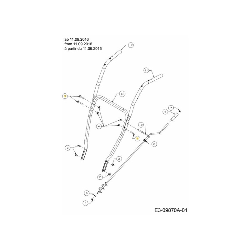 BULLONE CRG 5/16-18 2.00 GR5 LNCK 710-04532 ORIGINALE MTD