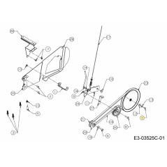 Vis à tête hexagonale 1/4-28 x 5/8 710-0513A d'origine MTD