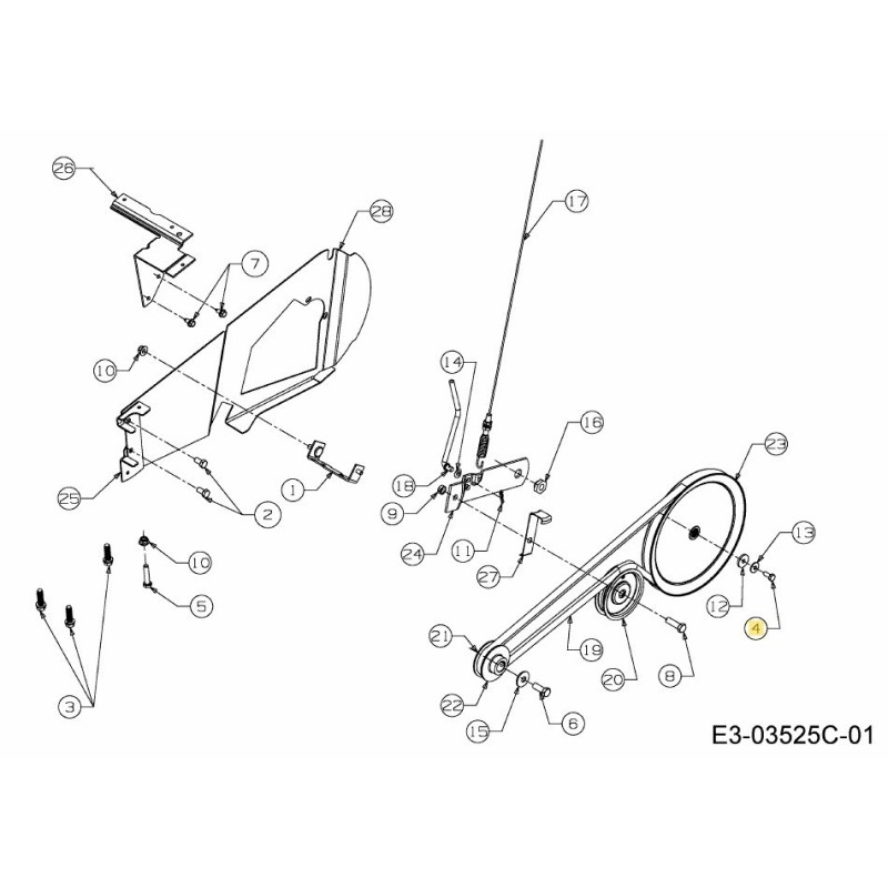 HEX HEAD SCREW 1/4-28X5/8 710-0513A ORIGINAL MTD