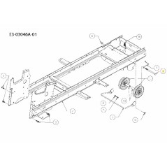 ENSEMBLE DE BOULON HEXAGONAL 710-3261 D'ORIGINE MTD