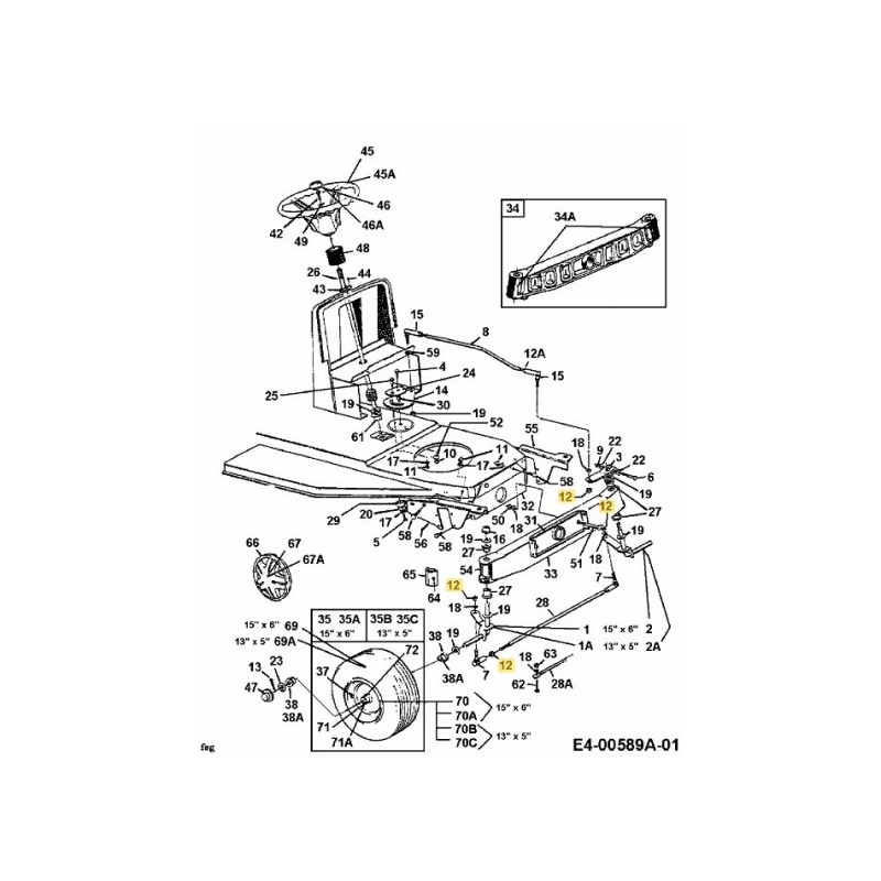 TUERCA:HEXJAMLK:3/8-24:GR2:CTRLK 712-0262 ORIGINAL MTD