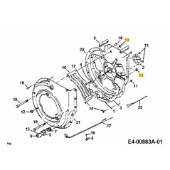 ÉCROU : HEXLK : 1/2-13 : GRA : CTRLK 712-0384 ORIGINAL MTD