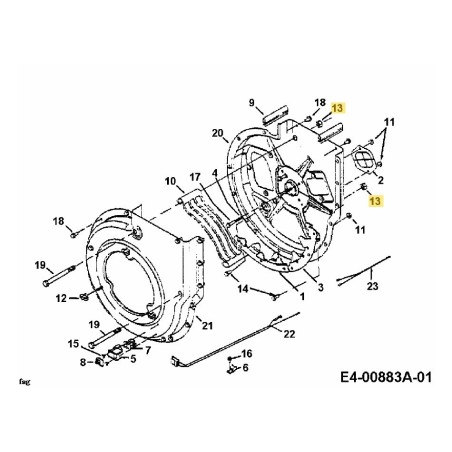 TUERCA:HEXLK:1/2-13:GRA:CTRLK 712-0384 ORIGINAL MTD | Newgardenstore.eu