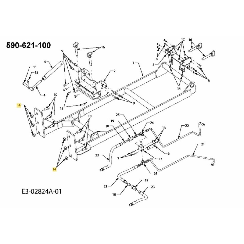 Écrou : HEX : 3/4-16 : GR8 712-3018 ORIGINAL MTD Écrou : HEX : 3/4-16 : GR8 712-3018 ORIGINAL MTD