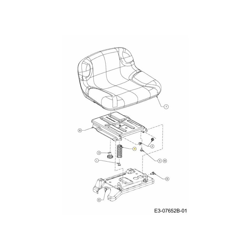 Federsitz 732-04905 Original MTD