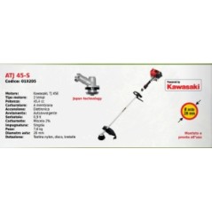 Brushcutter single handle ATTILA ATJ 45-S with KAWASAKI 45.4 cc engine | Newgardenstore.eu