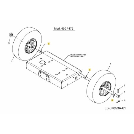 Polea espaciadora 750-0786 ORIGINAL MTD | Newgardenstore.eu