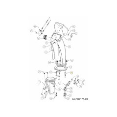 BRIDA DE CONDUCTO DE GUARDIA 790-00659 ORIGINAL MTD | Newgardenstore.eu