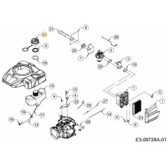 RÉSERVOIR DE CARBURANT ENSEMBLE 751-15255 ORIGINAL MTD | Newgardenstore.eu