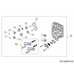 BRACCIO, BILANCIERE 751-15353 ORIGINALE MTD | Newgardenstore.eu
