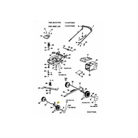 BALL BEARING EM-66030081 ORIGINAL MTD | Newgardenstore.eu