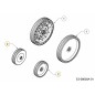 CONJUNTO DE RUEDA. MANGUITO DE RUEDA DE 180 MM 634-05070 ORIGINAL MTD