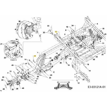 VIS HEXAGONALE 710-0489 ORIGINALE MTD | Newgardenstore.eu