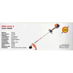 Brushcutter handle single ZMG 4312 S SERIES ZOMAX engine ZOMAX 2T