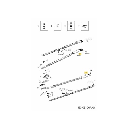 AGARRE: 1K ROJO 731-09119A ORIGINAL MTD | Newgardenstore.eu