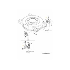 LEVIER DE RÉGLAGE 732-0404 ORIGINAL MTD