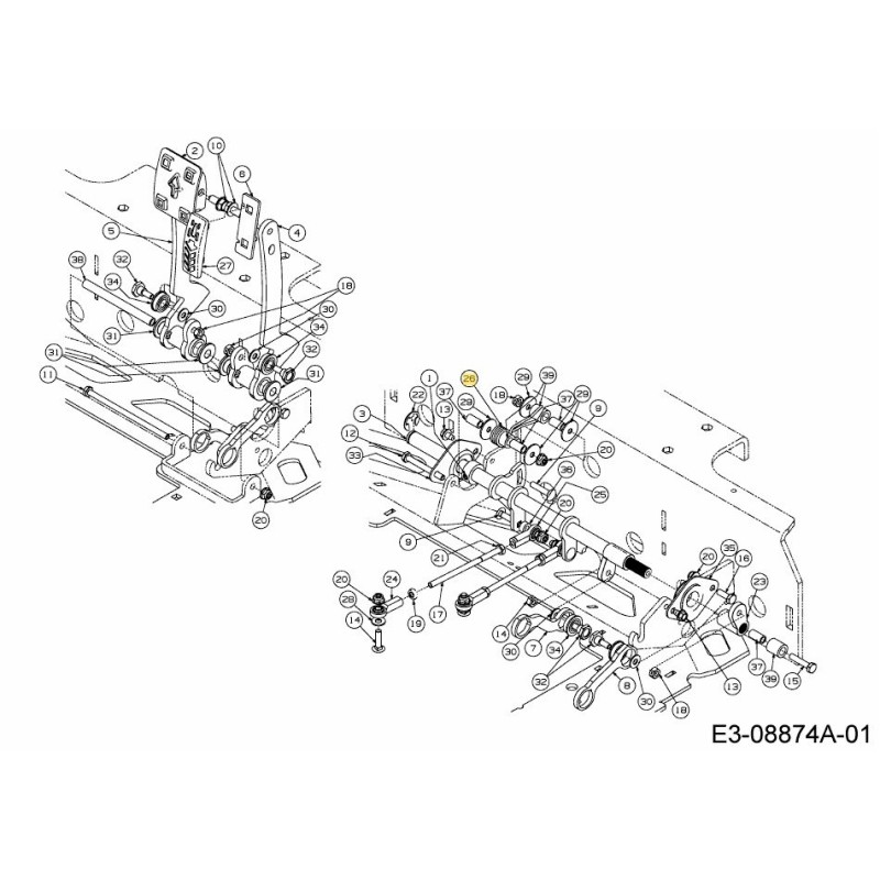 RESSORT DE TORSION 732-04955 ORIGINAL MTD