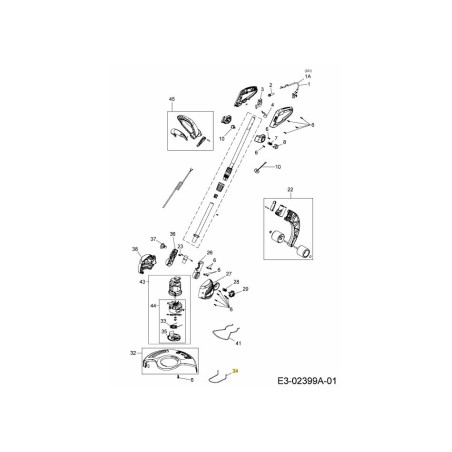 STAFFA PARAFANGO ANTERIORE 732-05162 ORIGINALE MTD | Newgardenstore.eu