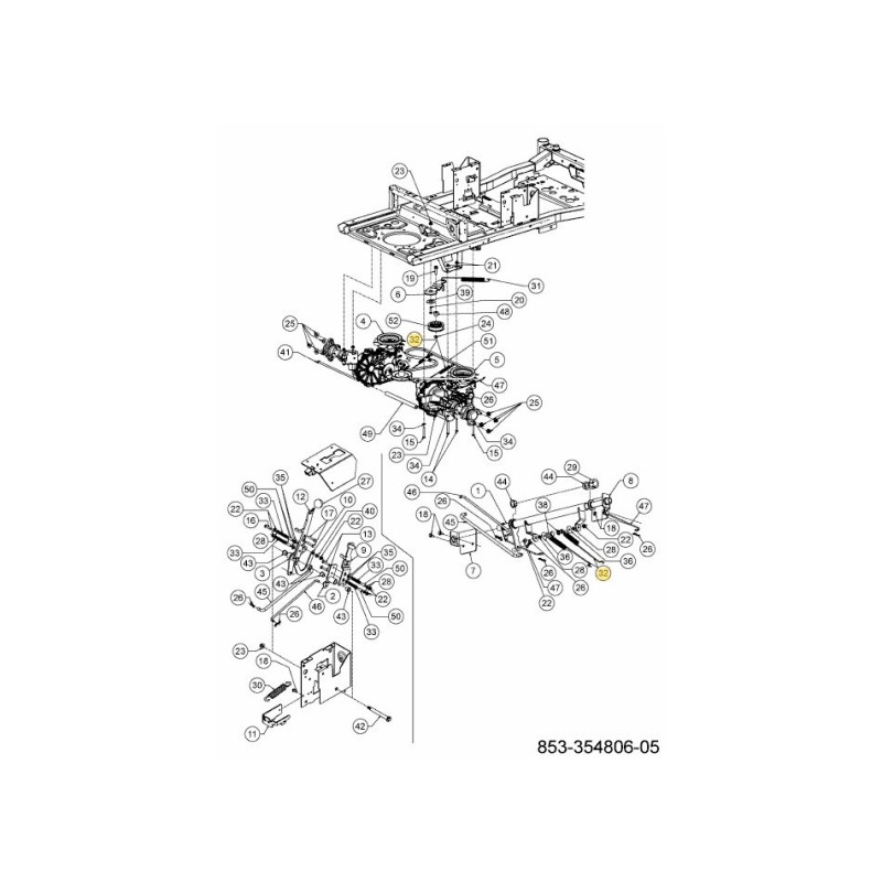 EXTENSION SPRING 732-08320A ORIGINAL MTD