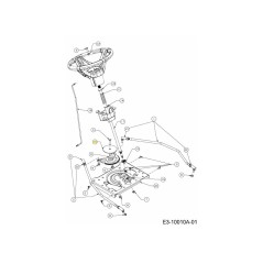 LAVAGE : À PLAT : 0,380 x 3,750 x 0,120 736-05125A ORIGINAL MTD