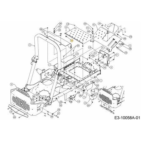 Sechskantmutter 0,75 x 0,405 x 0,705 738-05171 Original MTD | Newgardenstore.eu