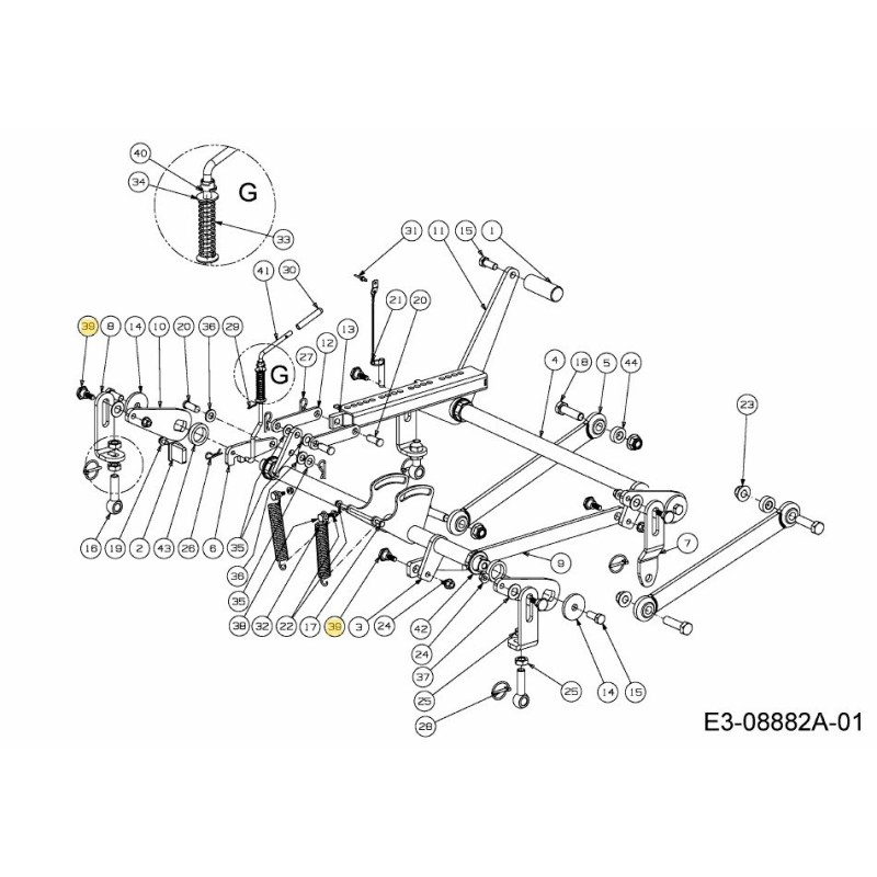VIS À ÉPAULE 738-1127B ORIGINALE MTD