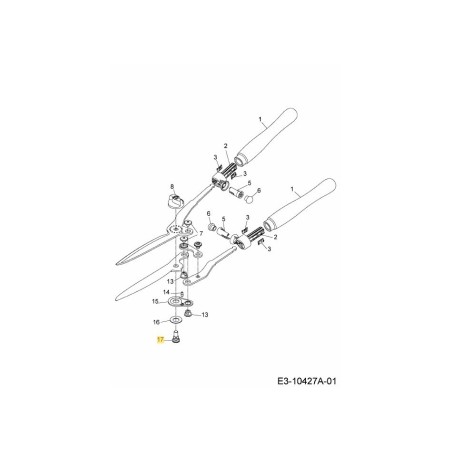 Vite di giunzione M10 7437207 ORIGINALE MTD | Newgardenstore.eu