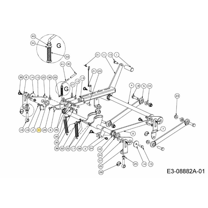 Polea espaciadora 750-05468 ORIGINAL MTD