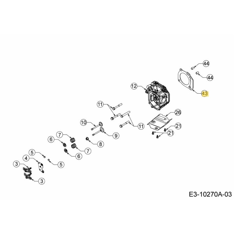Zylinderkopfdichtung 751-15716 Original MTD