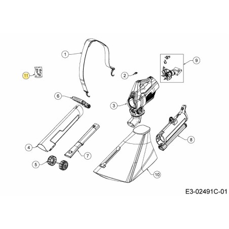 BOLSA DE AJUSTE DE TORNILLOS 753-10705 ORIGINAL MTD | Newgardenstore.eu
