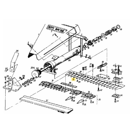 BAR BLADE 090.23.206 ORIGINAL MTD | Newgardenstore.eu