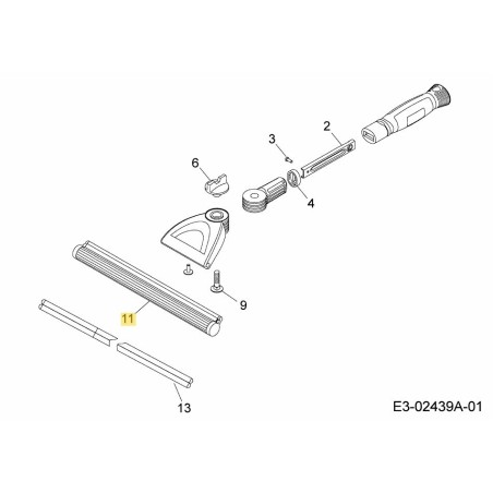 BARRE DE LAVAGE 3908200 ORIGINALE MTD | Newgardenstore.eu