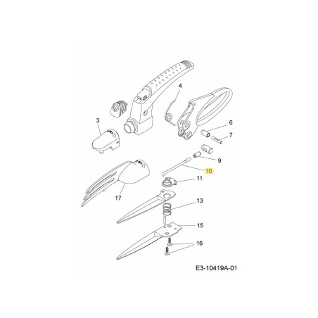 BARRA DE REMOLQUE 7028104 ORIGINAL MTD | Newgardenstore.eu