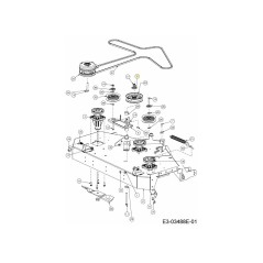 Abdeckung Umlenkrolle 703-11553 Original MTD | Newgardenstore.eu