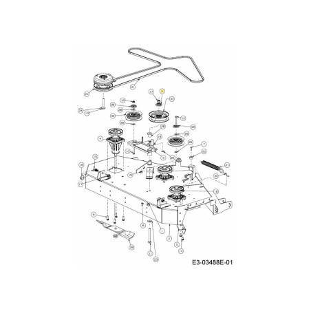 CUBIERTA DE POLEA TENSORA 703-11553 ORIGINAL MTD | Newgardenstore.eu