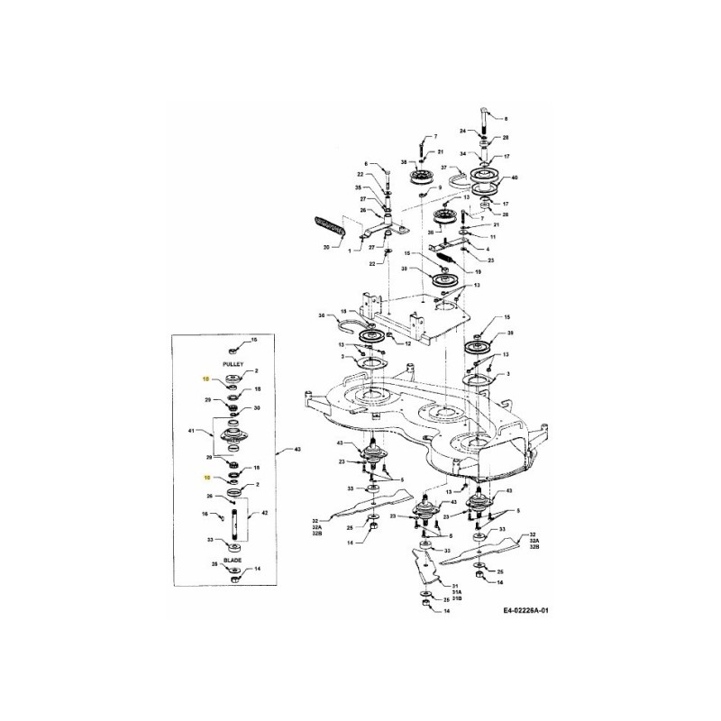 ENTRETOISE 711-3171 ORIGINAL MTD