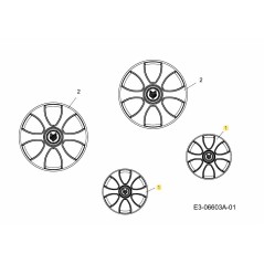 WHEEL CAP 180MM WOLF 731-07928 ORIGINAL MTD | Newgardenstore.eu