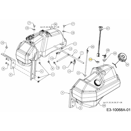 ACCESORIO DE VENTILACIÓN CON OJAL 735-05171 ORIGINAL MTD | Newgardenstore.eu