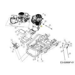 Polea espaciadora del motor B&amp-S/MTD 748-05079 ORIGINAL MTD | Newgardenstore.eu
