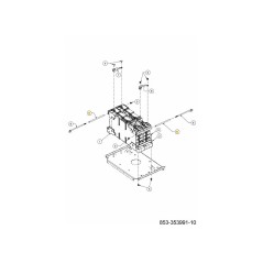 Entretoise de 25 mm 750-08150 ORIGINALE MTD
