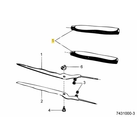 WOODEN GRIP 7428104 ORIGINAL MTD | Newgardenstore.eu