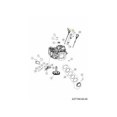 TUBE ASSEMBLY, OIL FILLING KH-005730 ORIGINAL MTD | Newgardenstore.eu