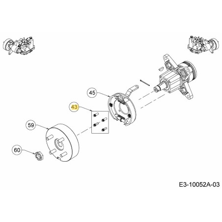 SCREW-CAP (QTY 4) PH-020207 ORIGINAL MTD | Newgardenstore.eu