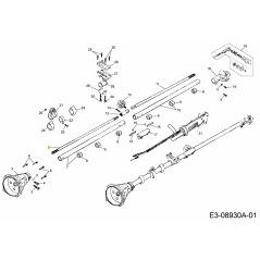 ALBERO DI TRASMISSIONE SUPERIORE 092.63.503 ORIGINALE MTD | Newgardenstore.eu