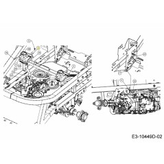 SUPPORT LH 703-15541A ORIGINAL MTD | Newgardenstore.eu
