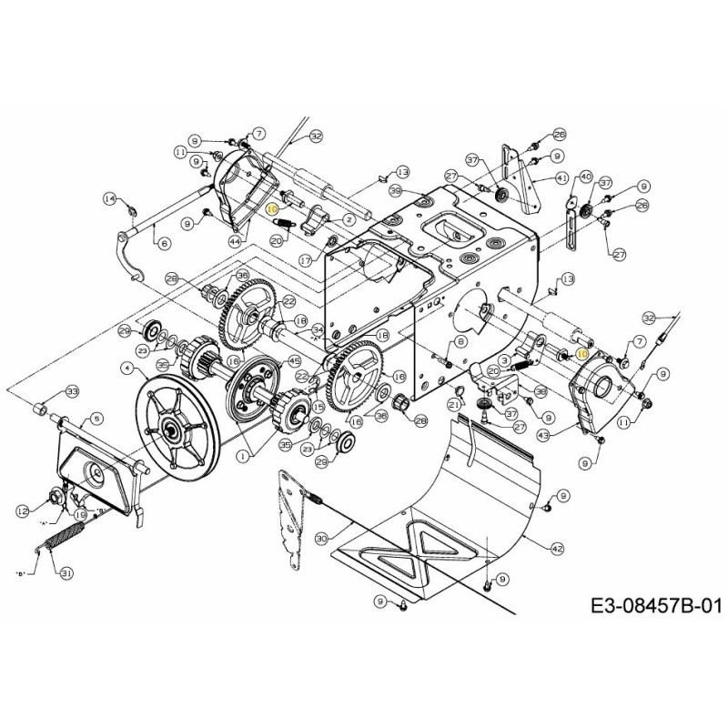 ACTUADOR DE EJE DR 500 S/T 711-1268B ORIGINAL MTD