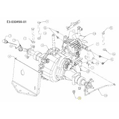 DADO ESAGONALE CENTRALE BLOCCO 1/2-20 712-3058 ORIGINALE MTD