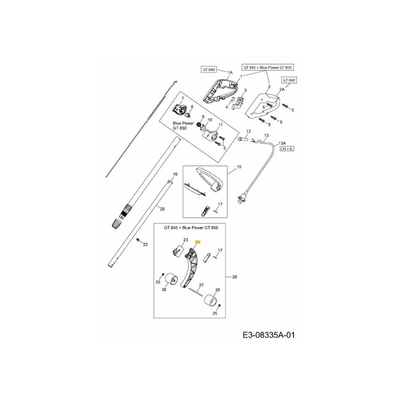 Carrello di atterraggio 7136321 ORIGINALE MTD