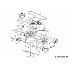 Spacer pulley 738-05132 ORIGINAL MTD