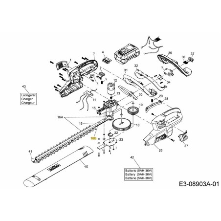 BANDE DE LAME 742-05128 ORIGINALE MTD | Newgardenstore.eu